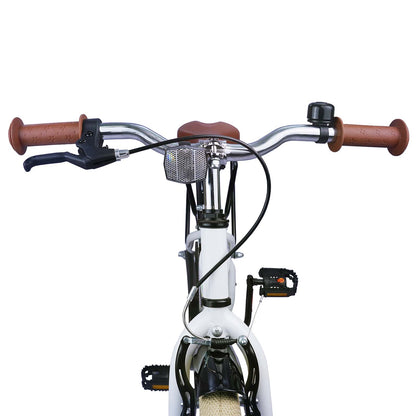 Kids Bike 18 Inches for 5-7 Years Old White
