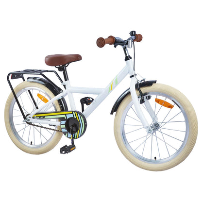 Kids Bike 18 Inches for 5-7 Years Old White