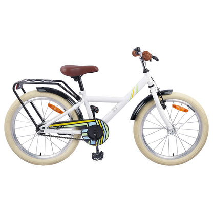 Kids Bike 20 Inches for 6-11 Years Old White