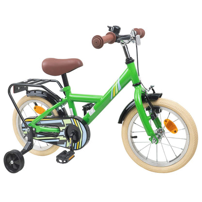 Kids Bike 14 Inches for 3-5 Years Old Green