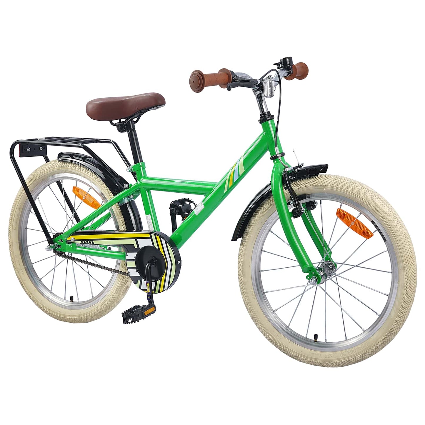 Kids Bike 18 Inches for 5-7 Years Old Green