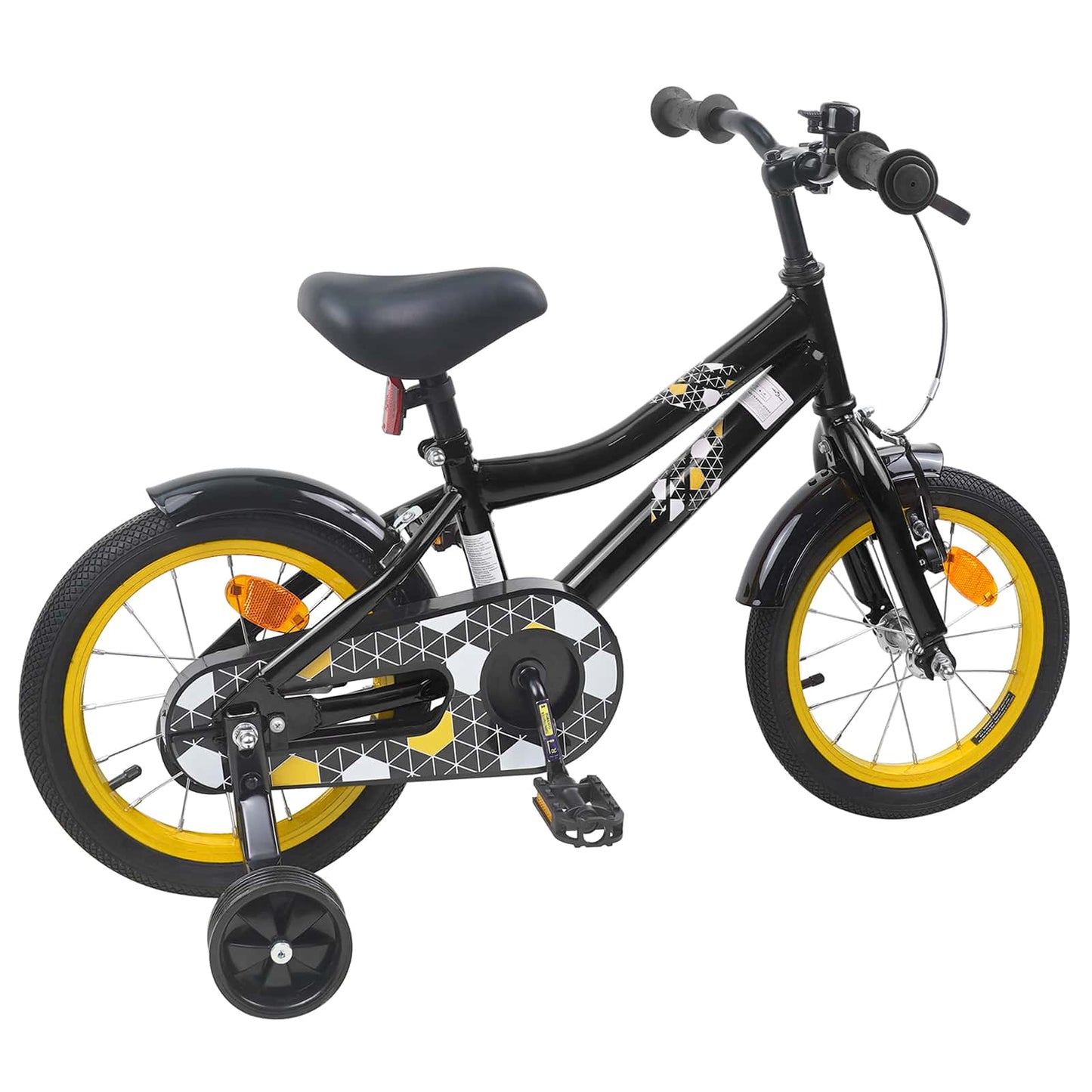 Kids Bike 16 Inches for 4-6 Years Old Black