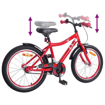 Kids Bike 18 Inches for 5-7 Years Old Red