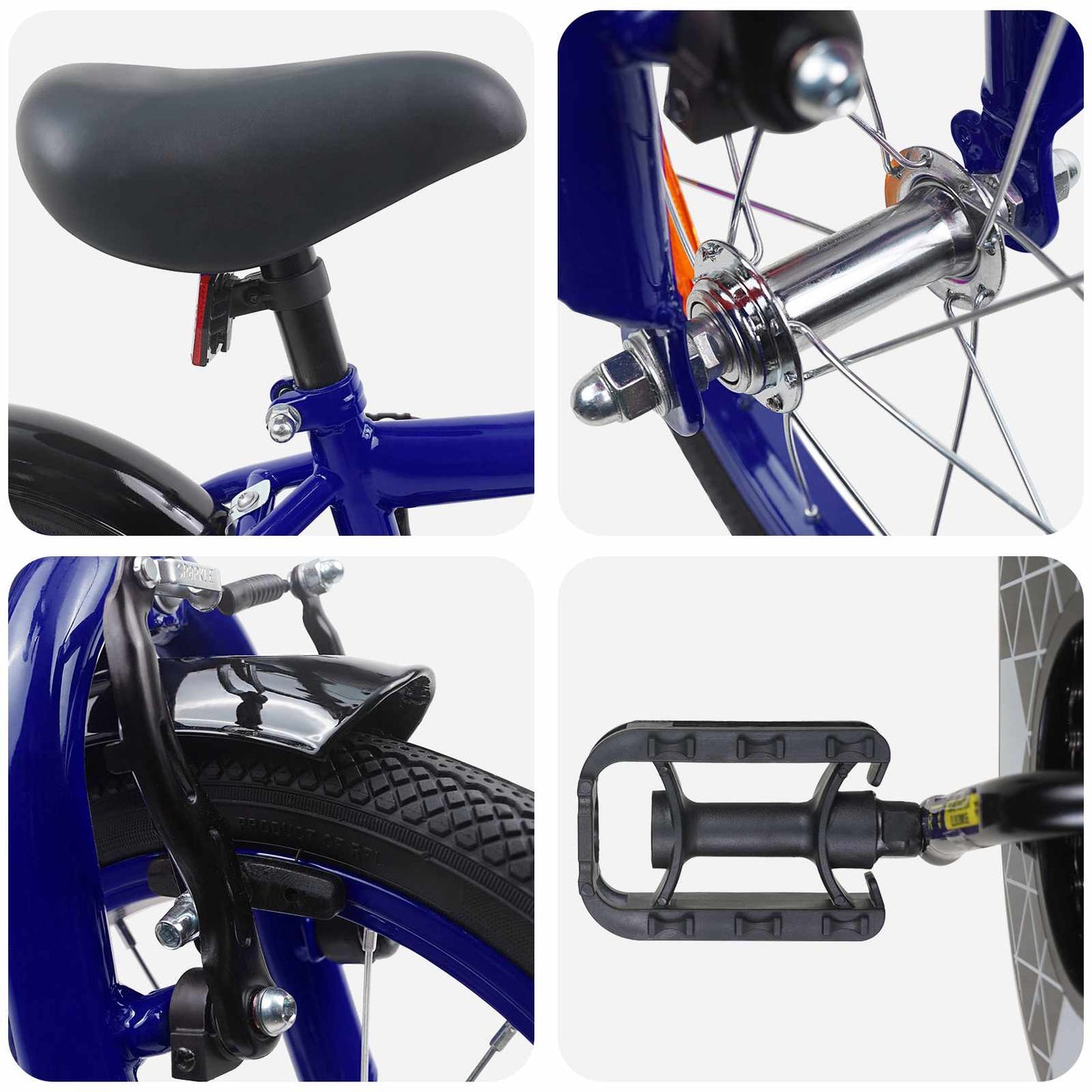 Kids Bike 16 Inches for 4-6 Years Old Dark Blue