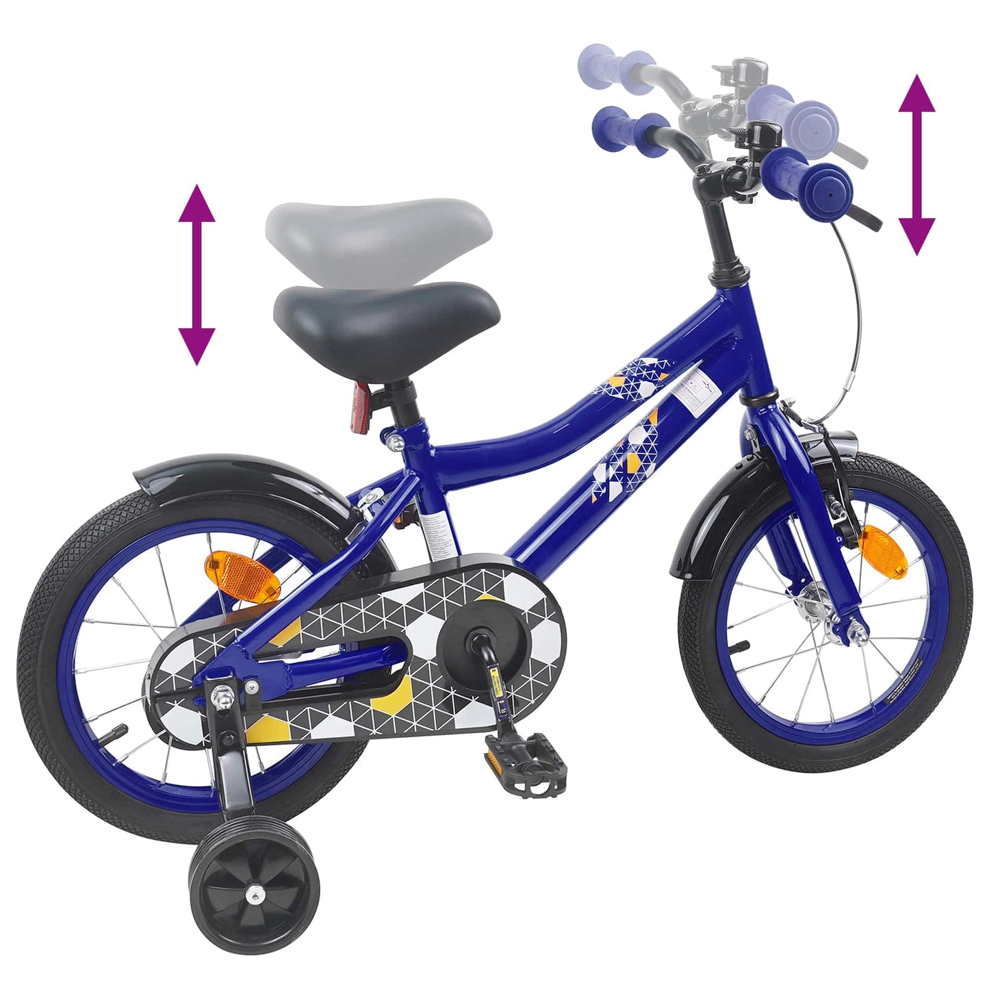 Kids Bike 16 Inches for 4-6 Years Old Dark Blue
