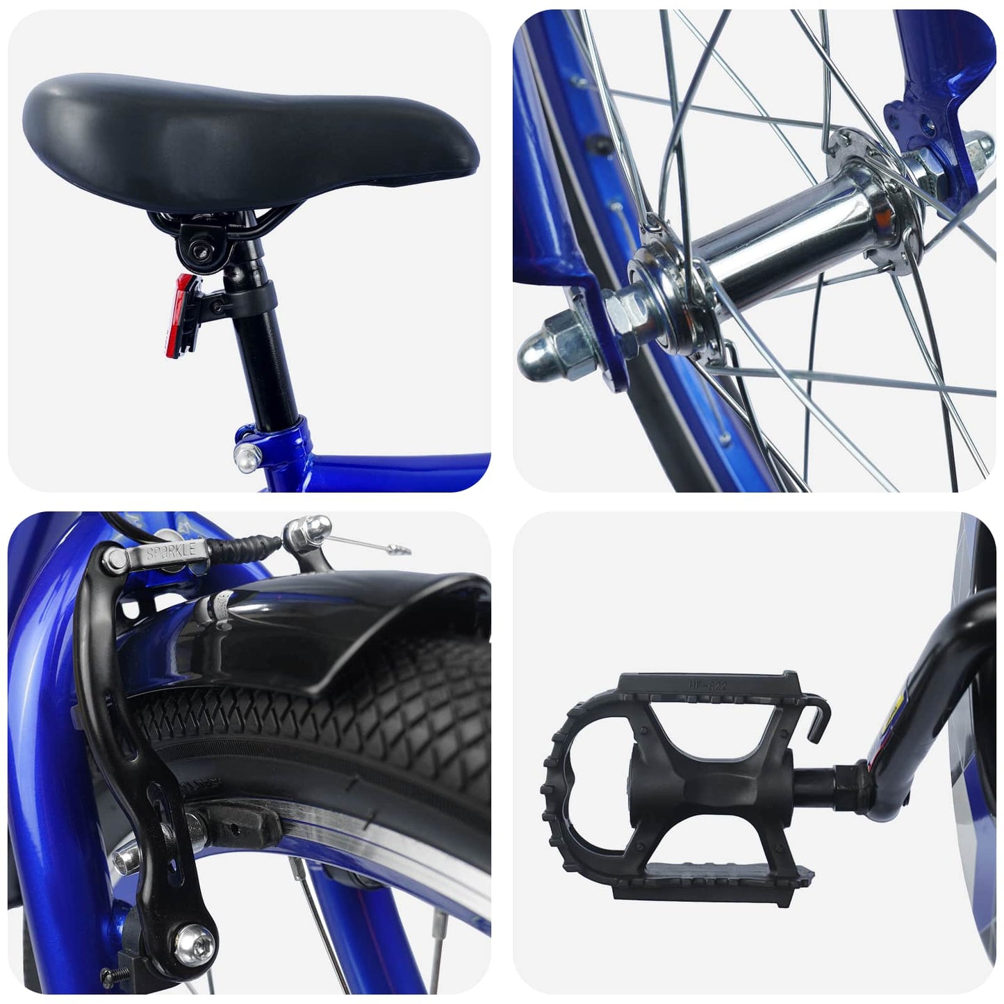 Kids Bike 18 Inches for 5-7 Years Old Dark Blue