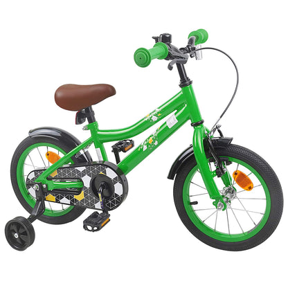 Kids Bike 14 Inches for 3-5 Years Old Green