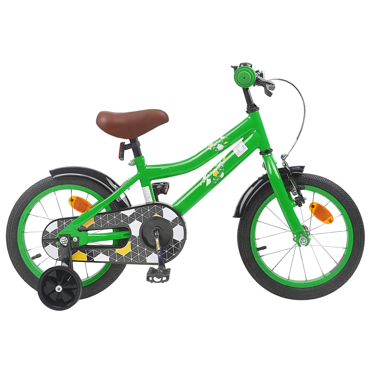 Kids Bike 14 Inches for 3-5 Years Old Green