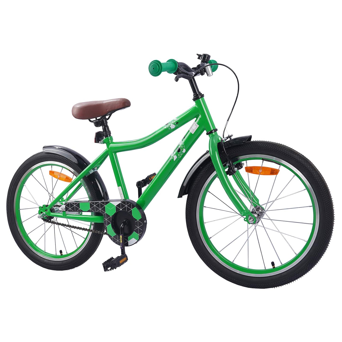 Kids Bike 18 Inches for 5-7 Years Old Green