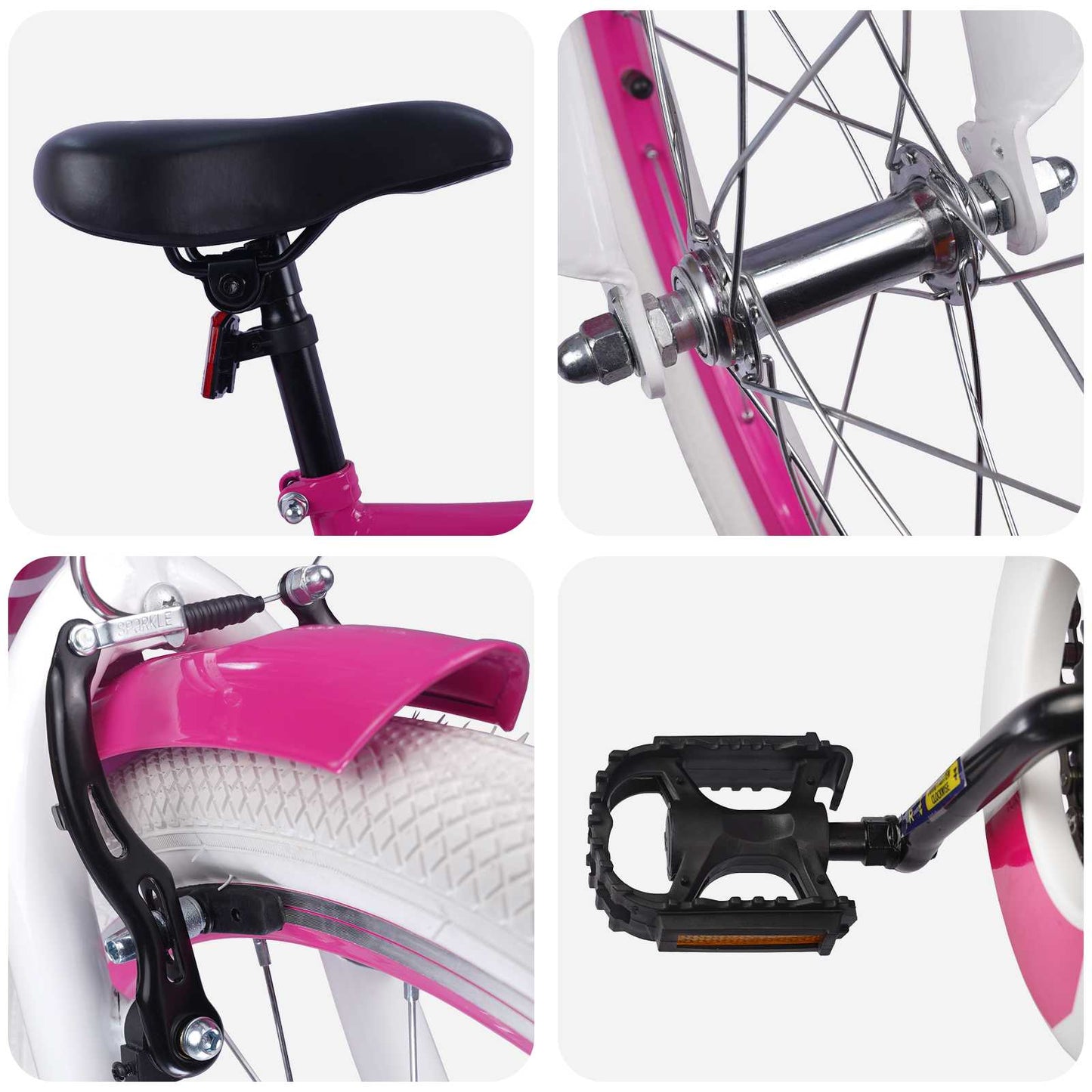 Kids Bike 20 Inches for 6-11 Years Old Pink