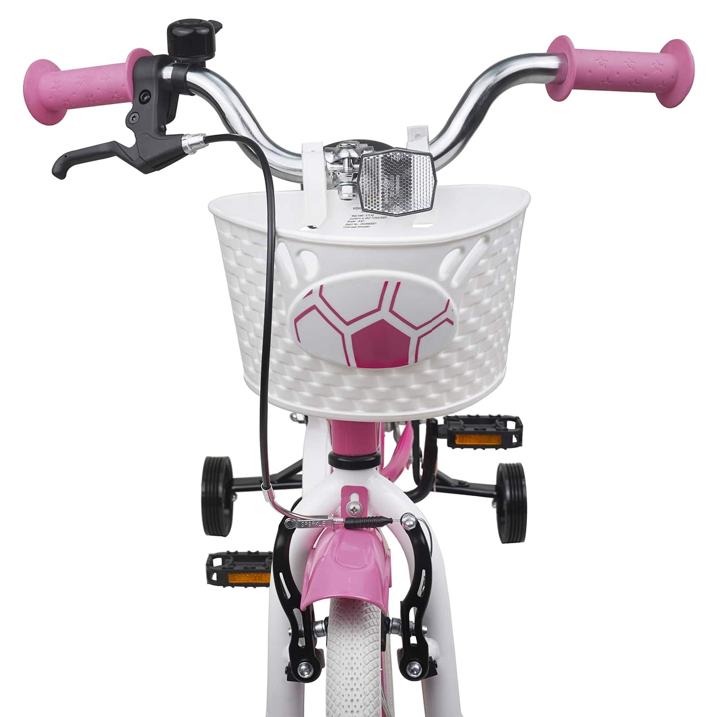 Kids Bike 14 Inches for 3-5 Years Old Light Pink