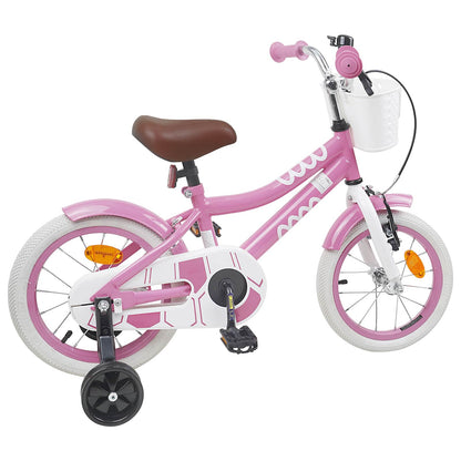 Kids Bike 14 Inches for 3-5 Years Old Light Pink