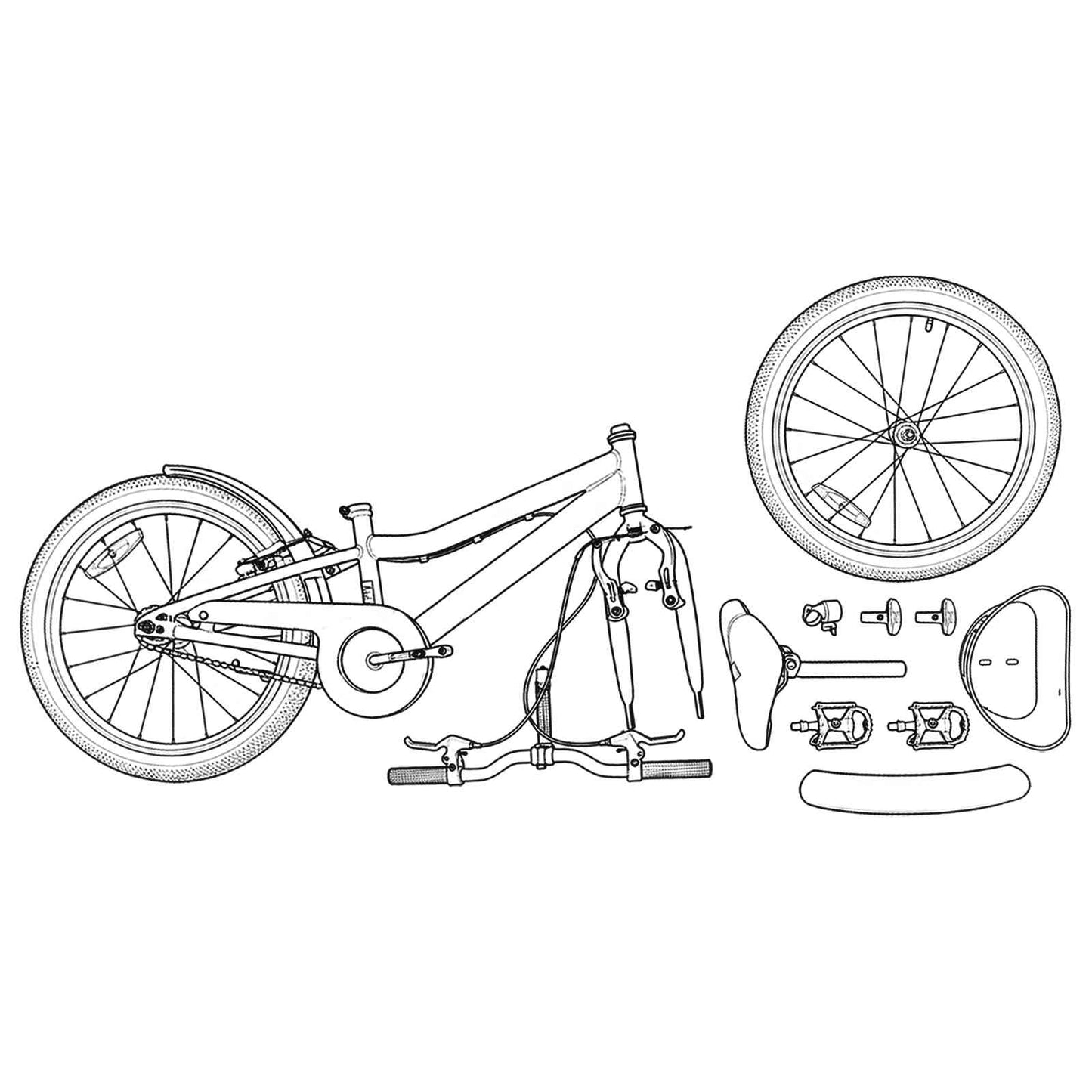 Kids Bike 18 Inches for 5-7 Years Old Light Pink
