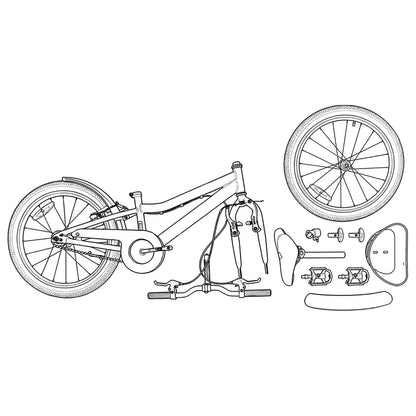 Kids Bike 18 Inches for 5-7 Years Old Light Pink