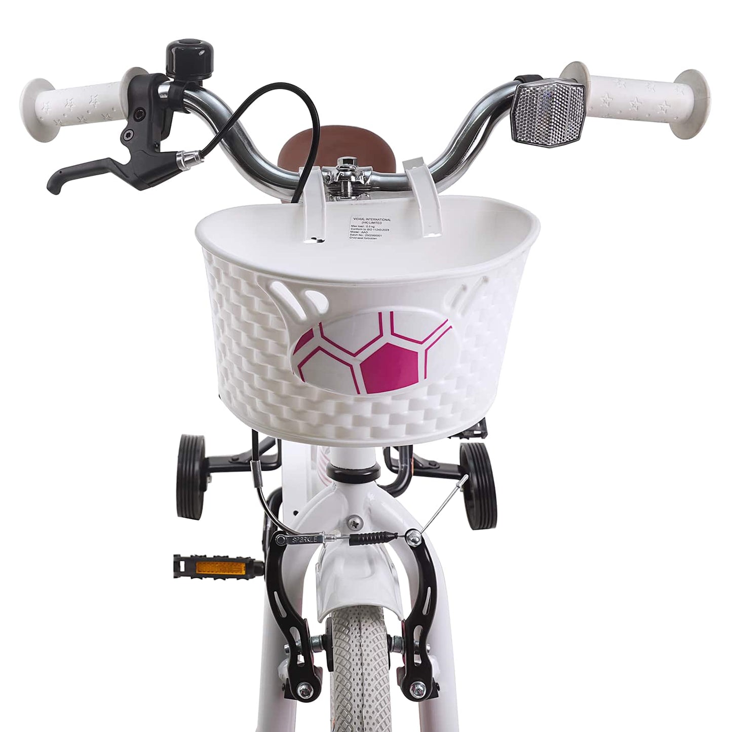 Kids Bike 12 Inches for 2-4 Years Old White