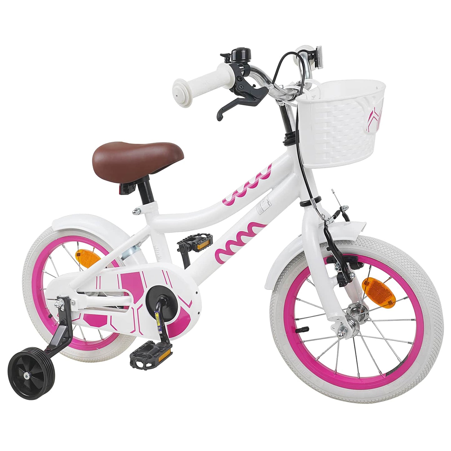 Kids Bike 16 Inches for 4-6 Years Old White