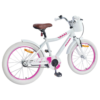 Kids Bike 18 Inches for 5-7 Years Old White