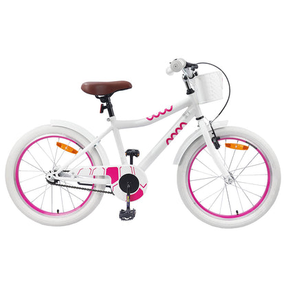 Kids Bike 18 Inches for 5-7 Years Old White