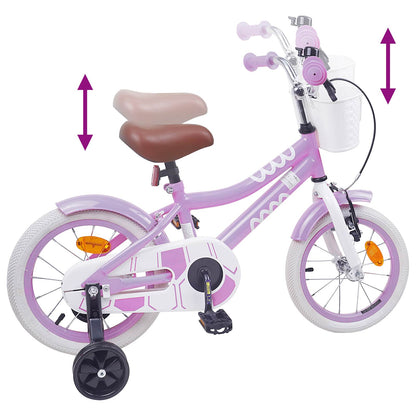 Kids Bike 14 Inches for 3-5 Years Old Purple