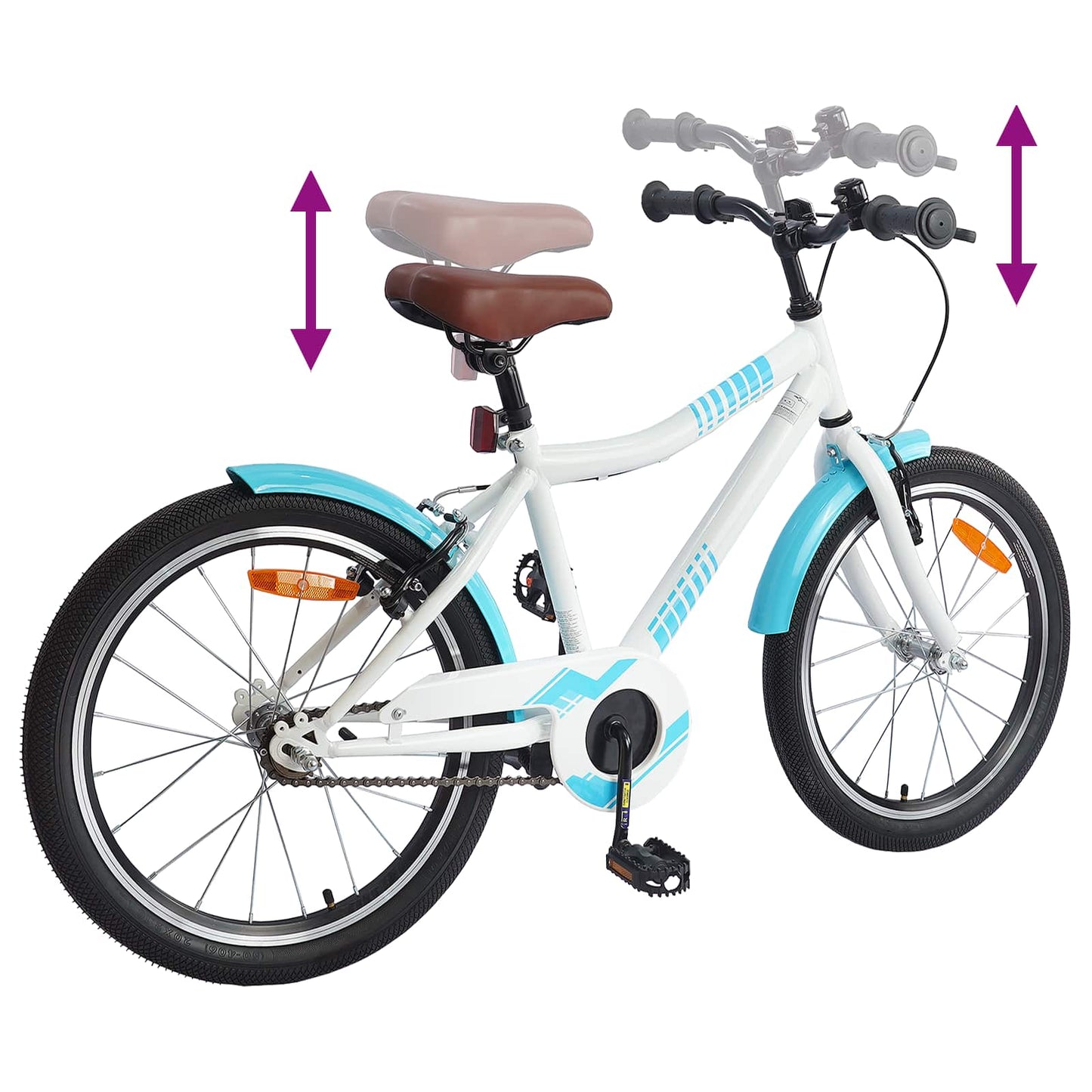 Kids Bike 18 Inches for 5-7 Years Old Light Blue
