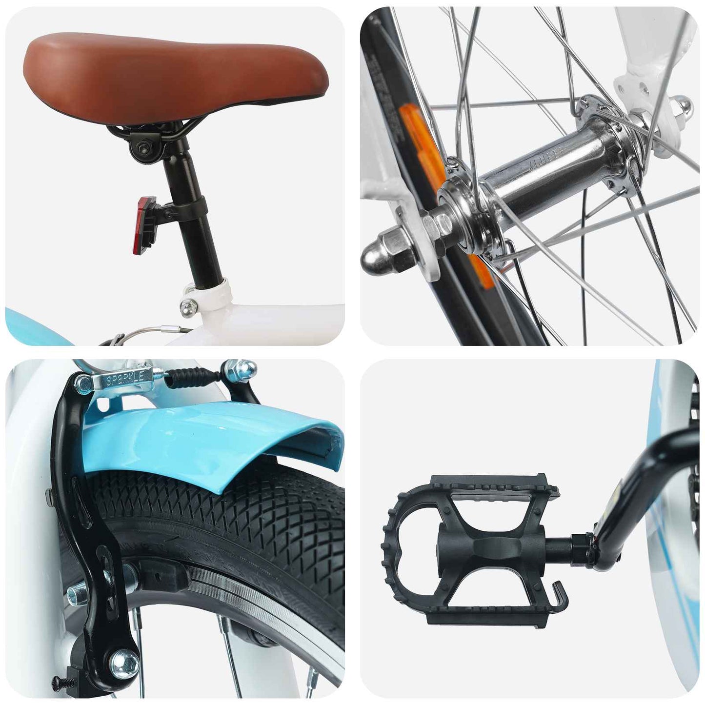 Kids Bike 24'' for 8-12 Years Old Light Blue