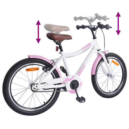 Kids Bike 20'' for 6-11 Years Old Light Pink