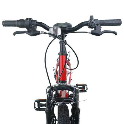 Kids Bike 20'' 6-Speed for 6-11 Years Old Red