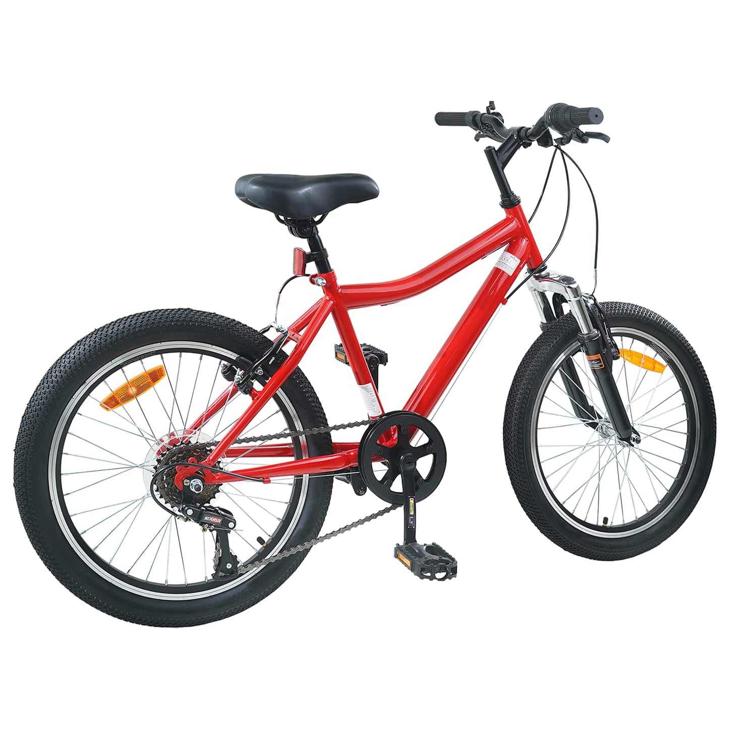 Kids Bike 20'' 6-Speed for 6-11 Years Old Red