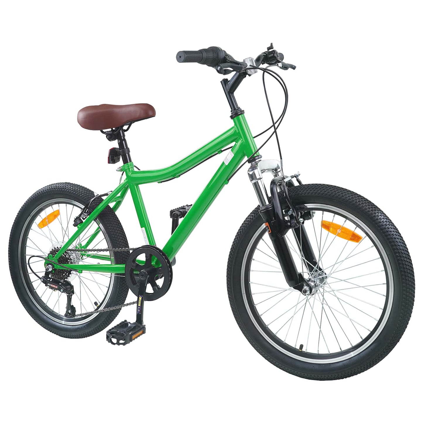 Kids Bike 20'' 6-Speed for 6-11 Years Old Green