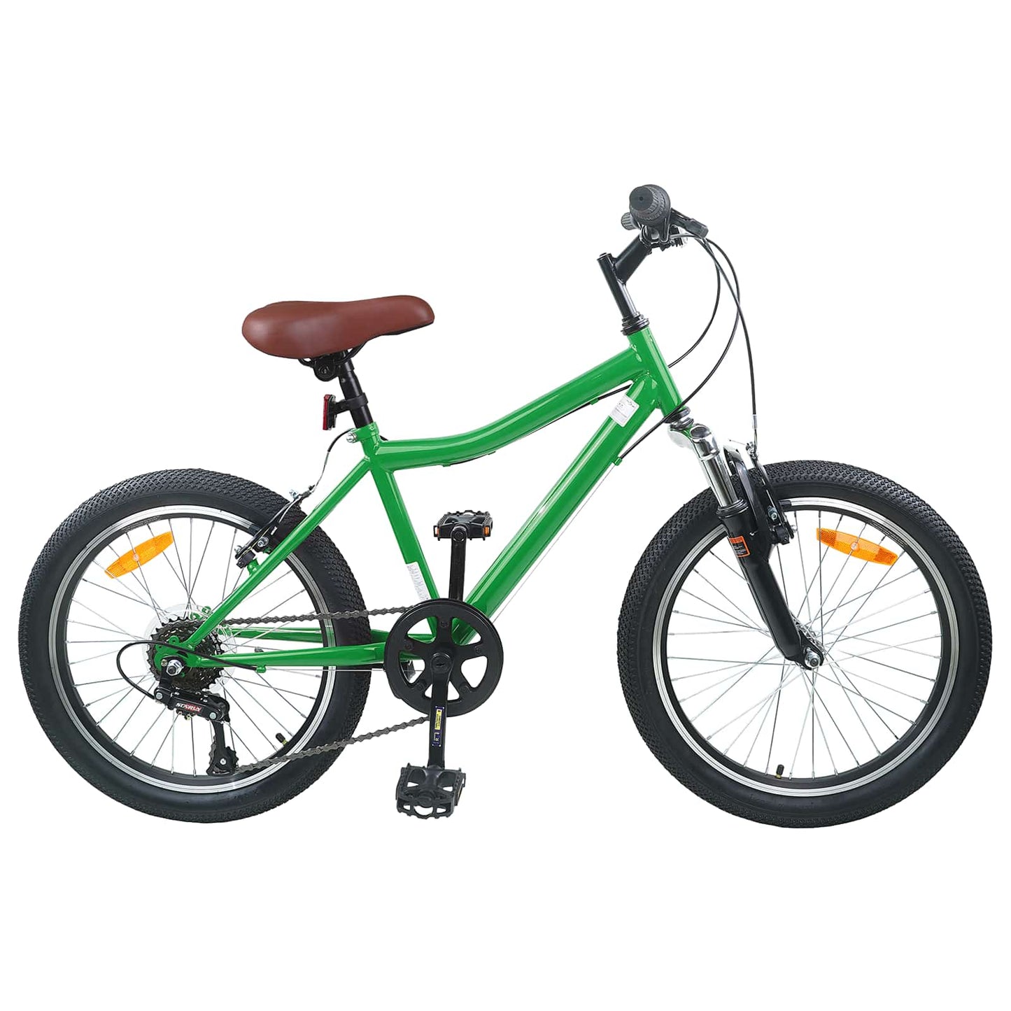 Kids Bike 24'' 6-Speed for 8-12 Years Old Green