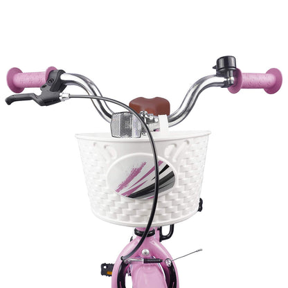 Kids Bike 18 Inches for 5-7 Years Old Light Pink