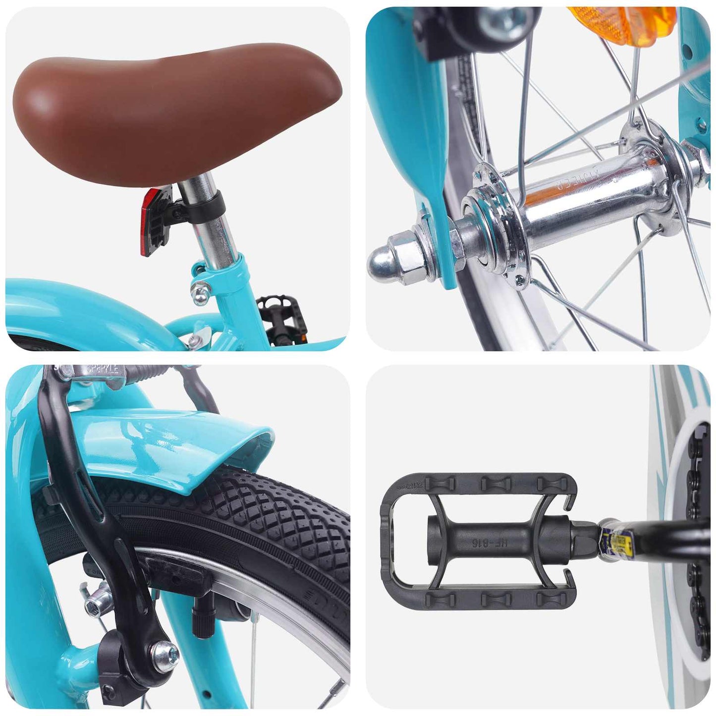 Kids Bike 12 Inches for 2-4 Years Old Light Blue