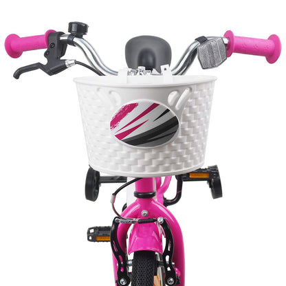 Kids Bike 12 Inches for 2-4 Years Old Dark Pink