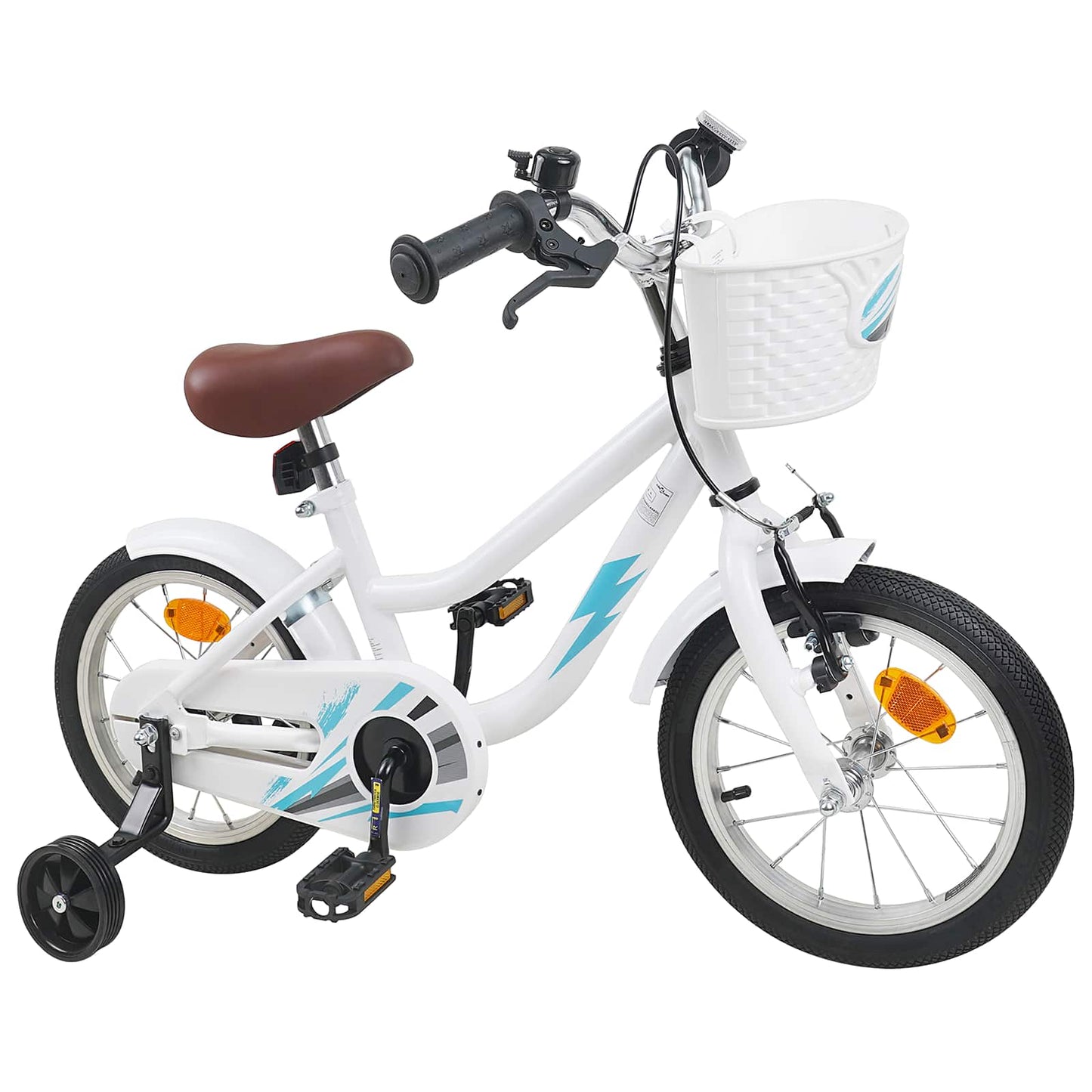 Kids Bike 16 Inches for 4-6 Years Old White