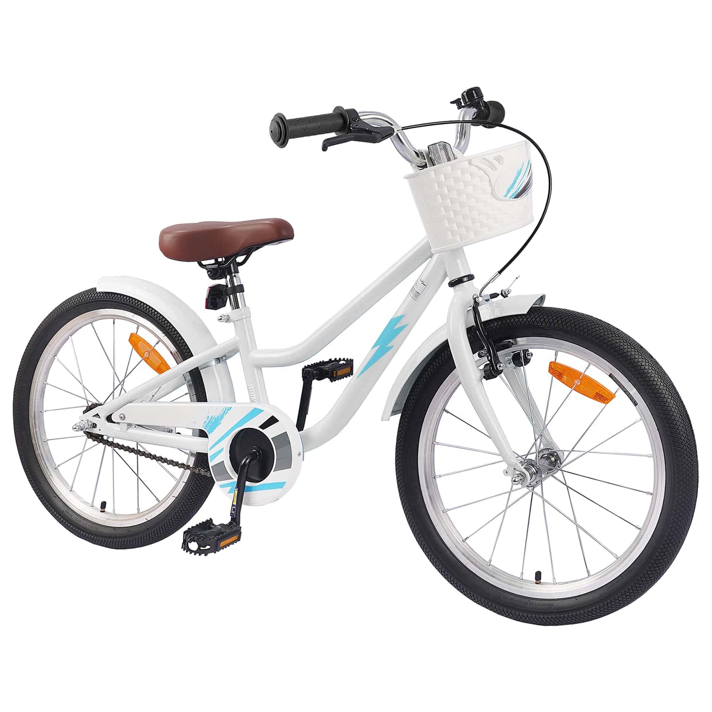 Kids Bike 18 Inches for 5-7 Years Old White