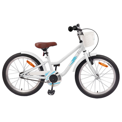 Kids Bike 18 Inches for 5-7 Years Old White