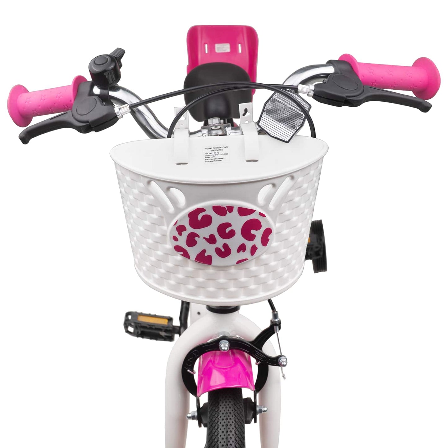 Kids Bike with Training Wheels 14 Inches for 3-5 Years Old Pink