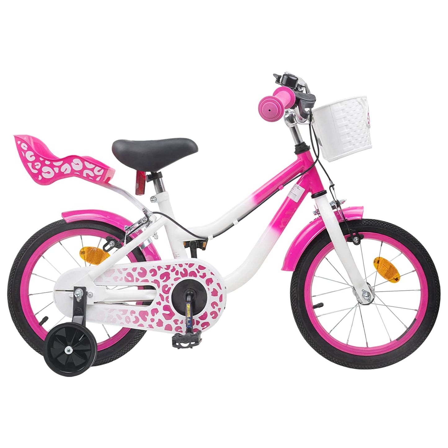 Kids Bike with Training Wheels 16 Inches for 4-6 Years Old Pink