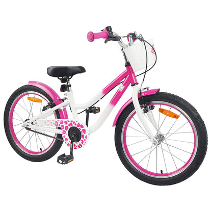 Kids Bike with Training Wheels 18 Inches for 5-7 Years Old Pink
