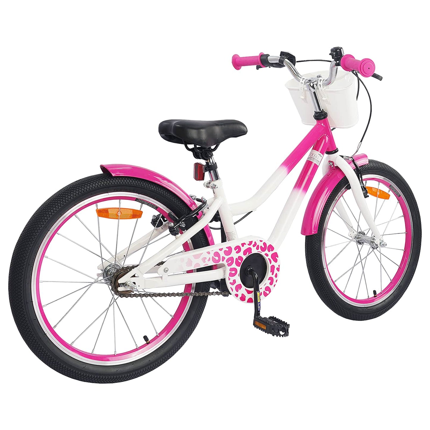Kids Bike with Training Wheels 18 Inches for 5-7 Years Old Pink