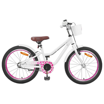 Kids Bike 20 Inches for 6-11 Years Old White