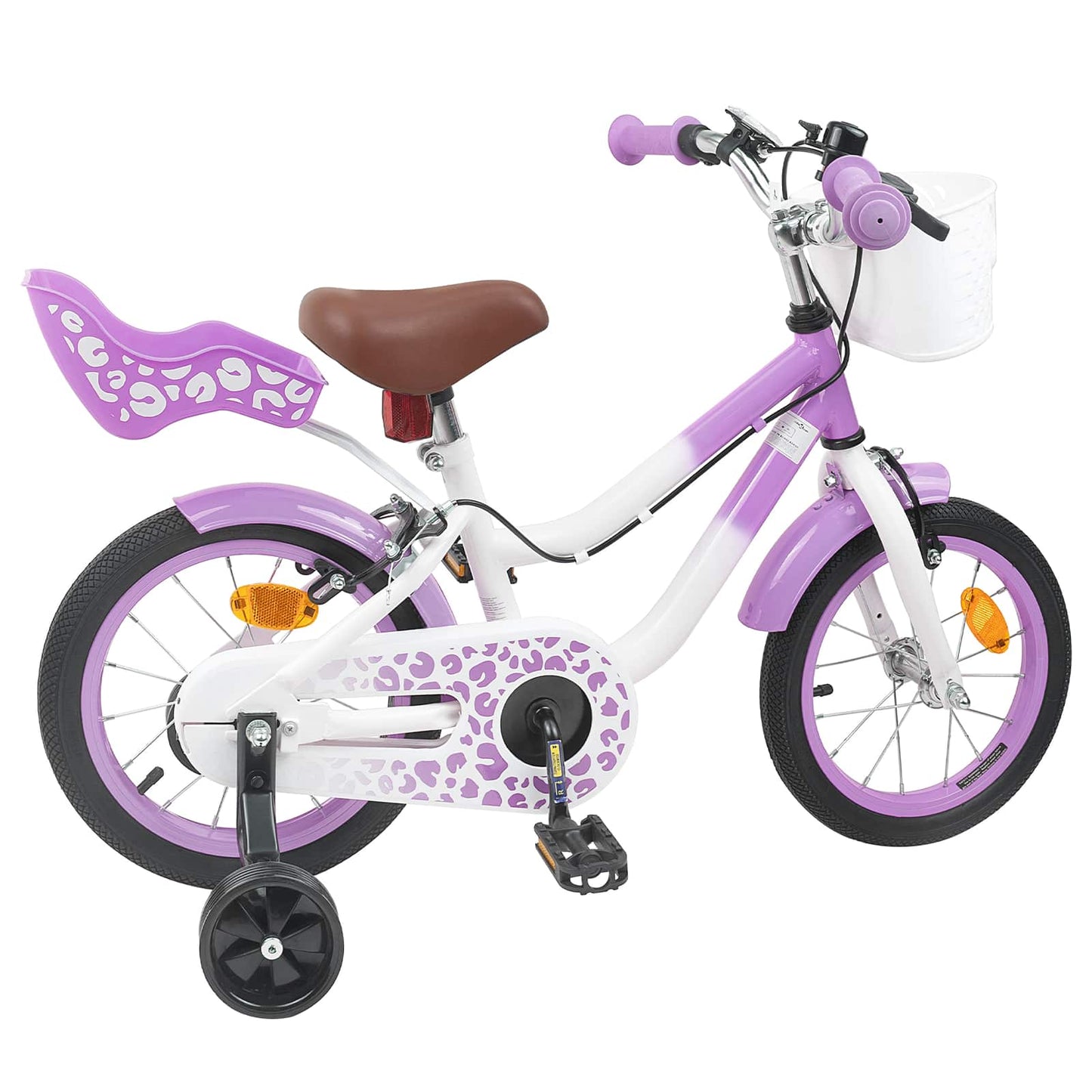 Kids Bike 14 Inches for 3-5 Years Old Purple