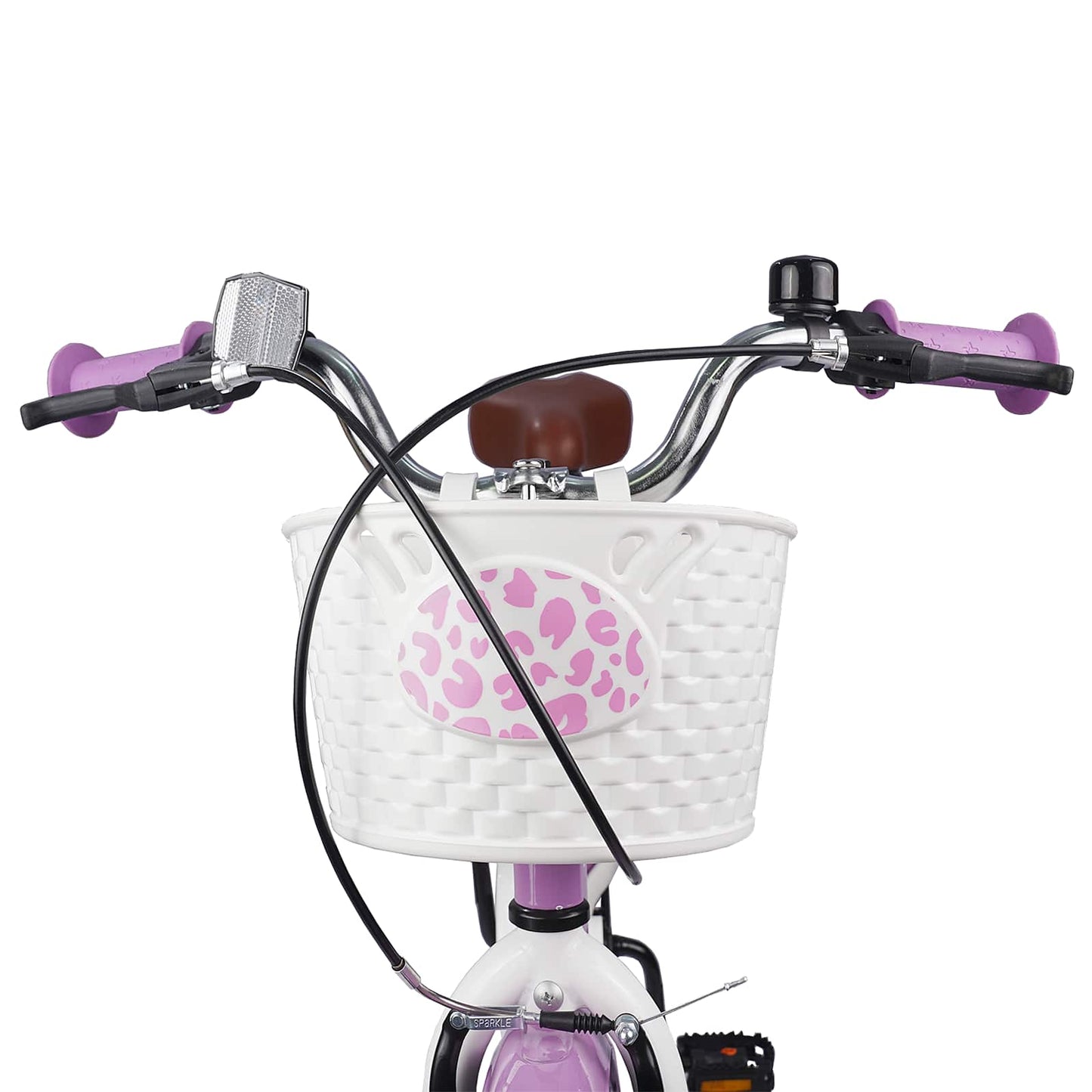 Kids Bike with Training Wheels 18'' for 5-7 Years Old Purple