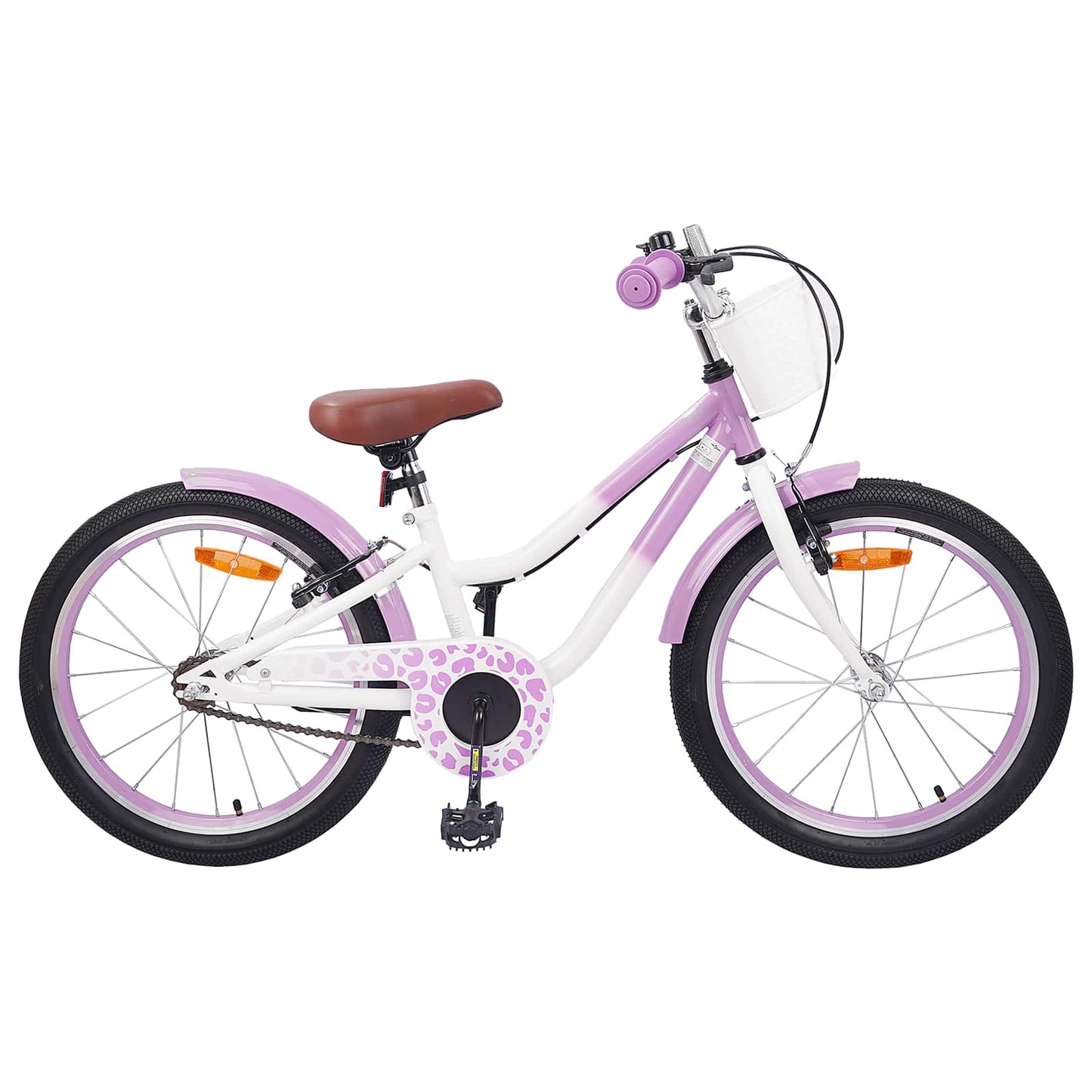 Kids Bike with Training Wheels 18'' for 5-7 Years Old Purple