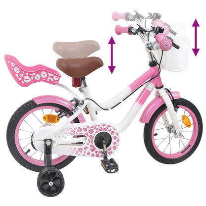 Kids Bike 14 Inches for 3-5 Years Old Light Pink