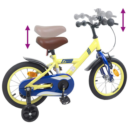 Kids Bike 14 Inches for 3-5 Years Old Yellow