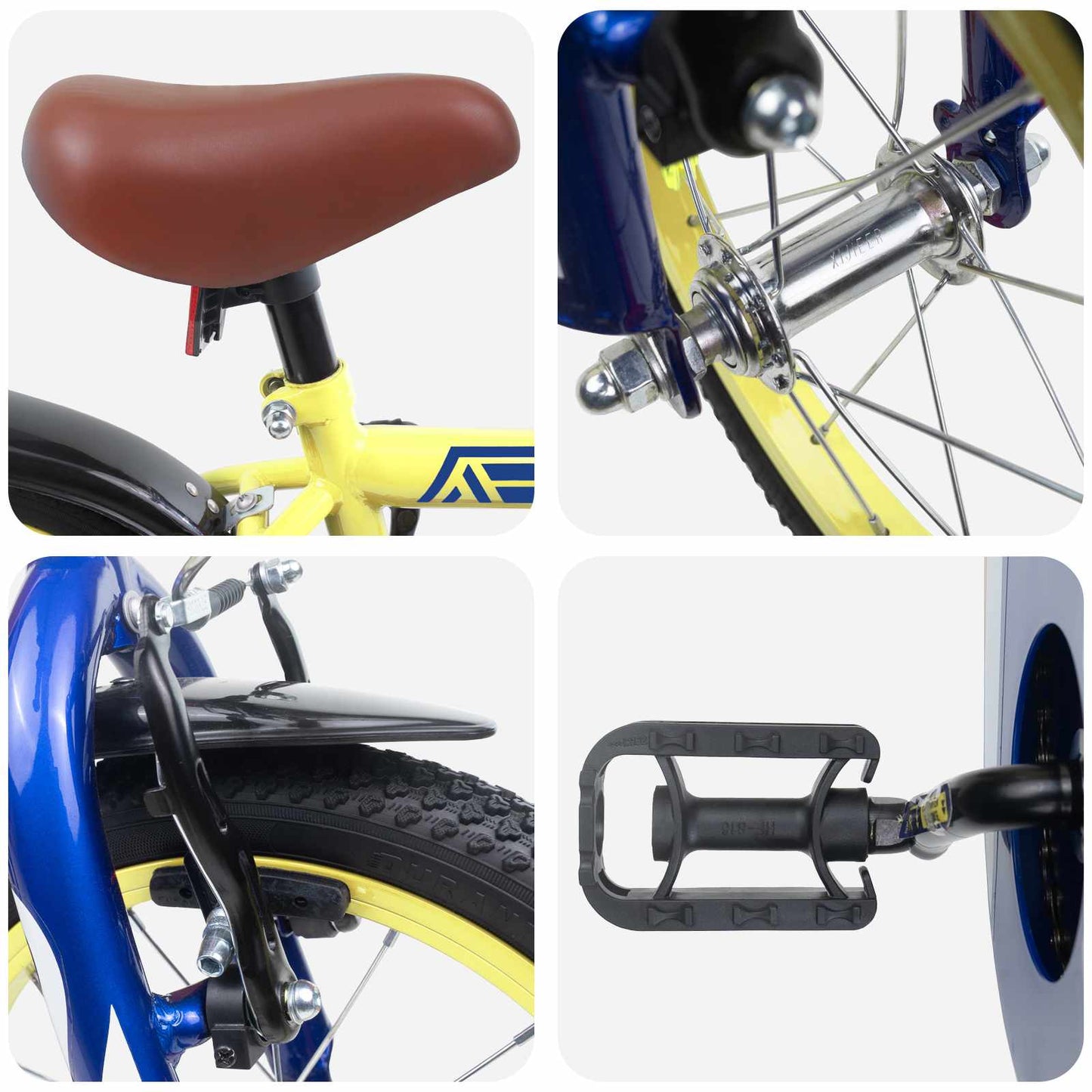 Kids Bike 16 Inches for 4-6 Years Old Yellow