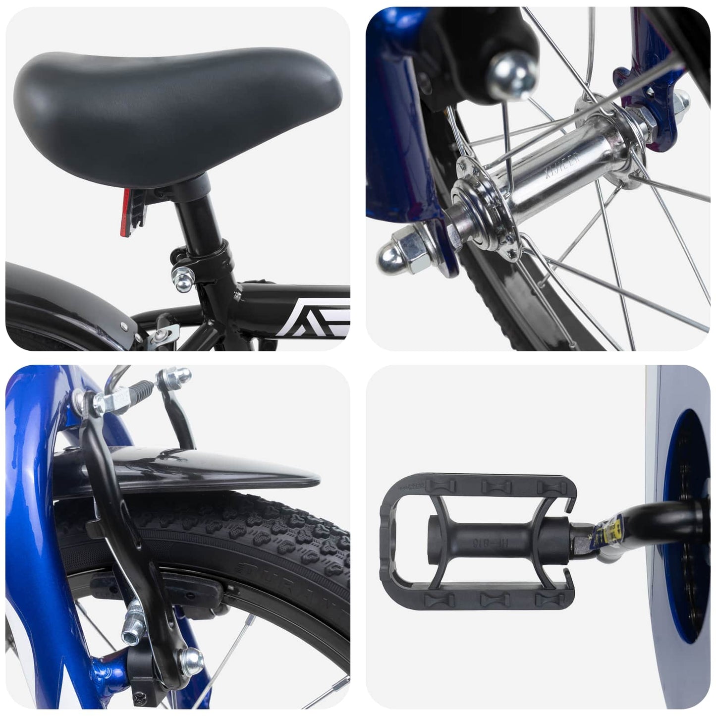 Kids Bike 14 Inches for 3-5 Years Old Black