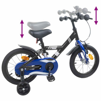 Kids Bike 14 Inches for 3-5 Years Old Black