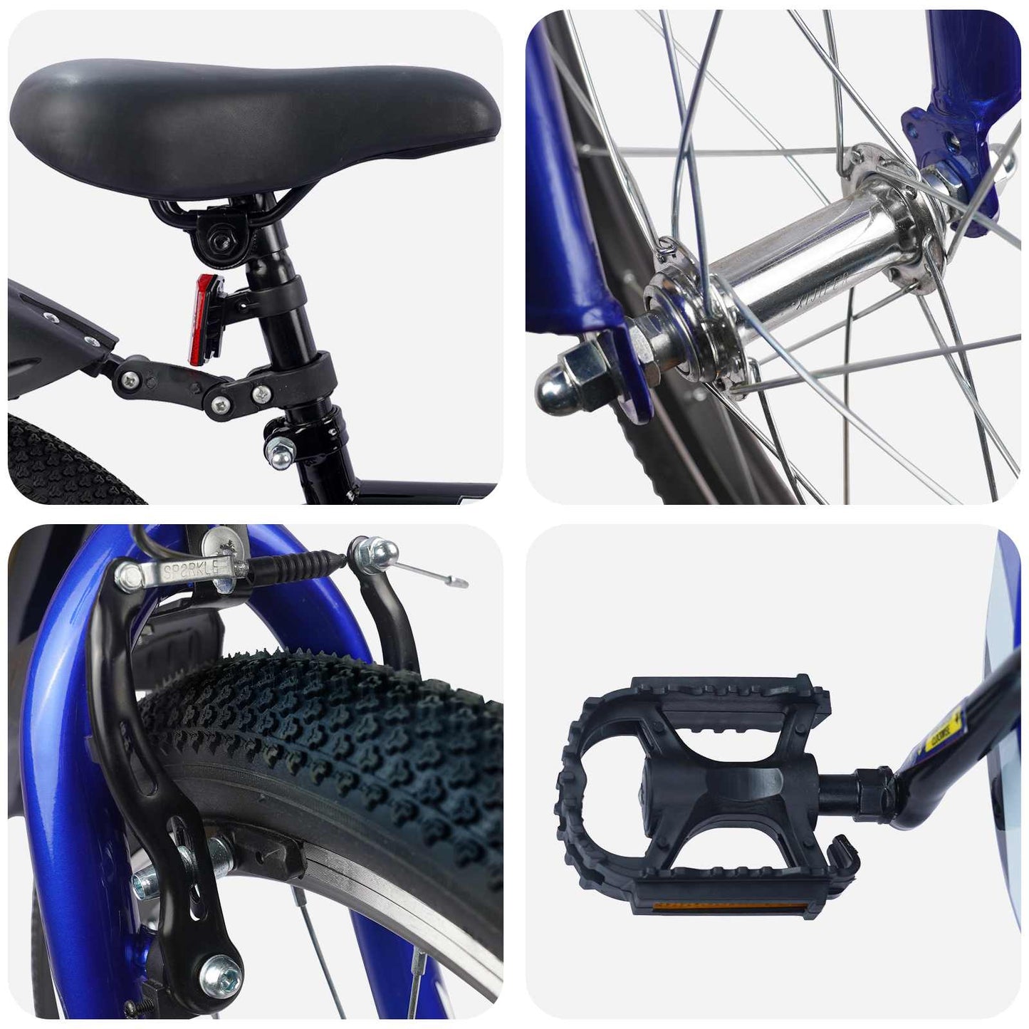 Kids Bike 18 Inches for 5-7 Years Old Black